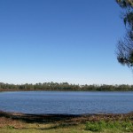 A lake on a clear day
